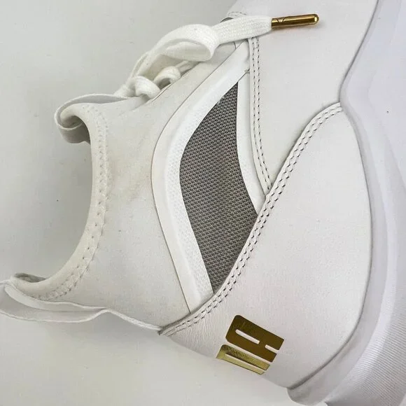 Puma Phenom Lux White Leather High Tops Womens Size 7.5 M - Picture 8 of 10